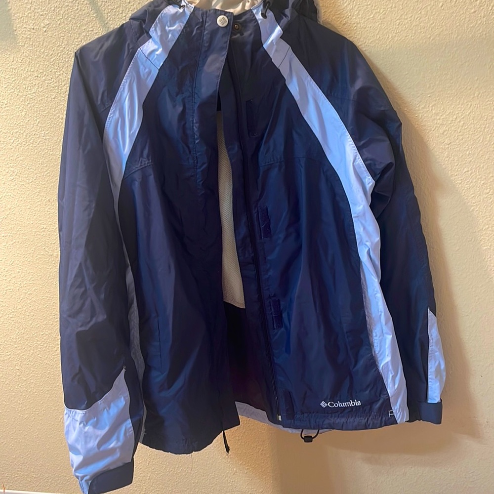 Blue Columbia Windbreaker